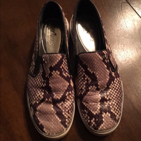 Michael Kors Shoes - Michael Kors snakeskin slip on sneakers